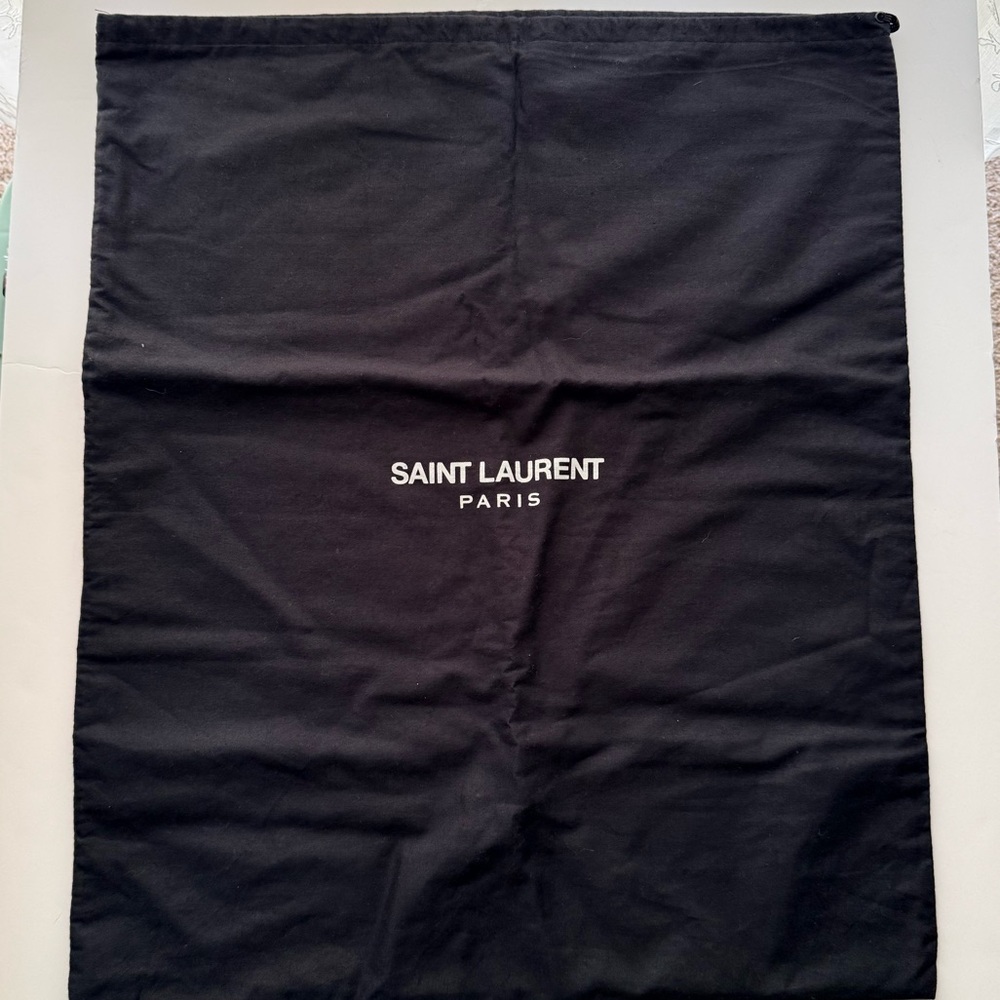 Saint Laurent Paris Black Dust Bag Large